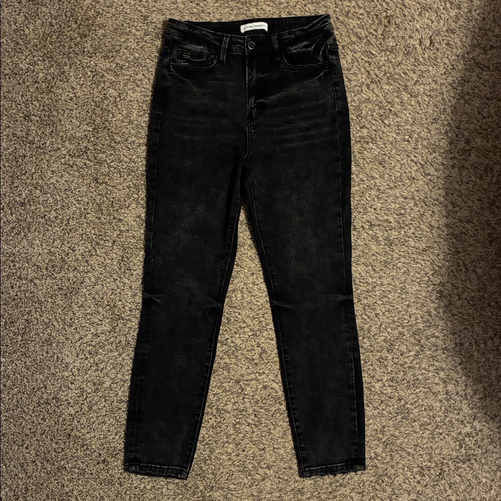 Flying Monkey super high rise skinny crop jeans -size 28
